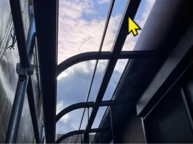 ベランダ屋根の復旧