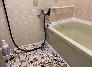 在来工法のお風呂場