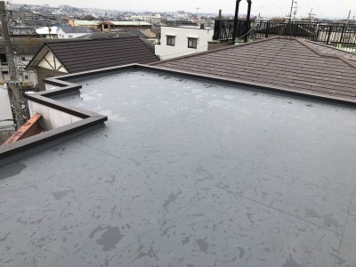 陸屋根防水完成