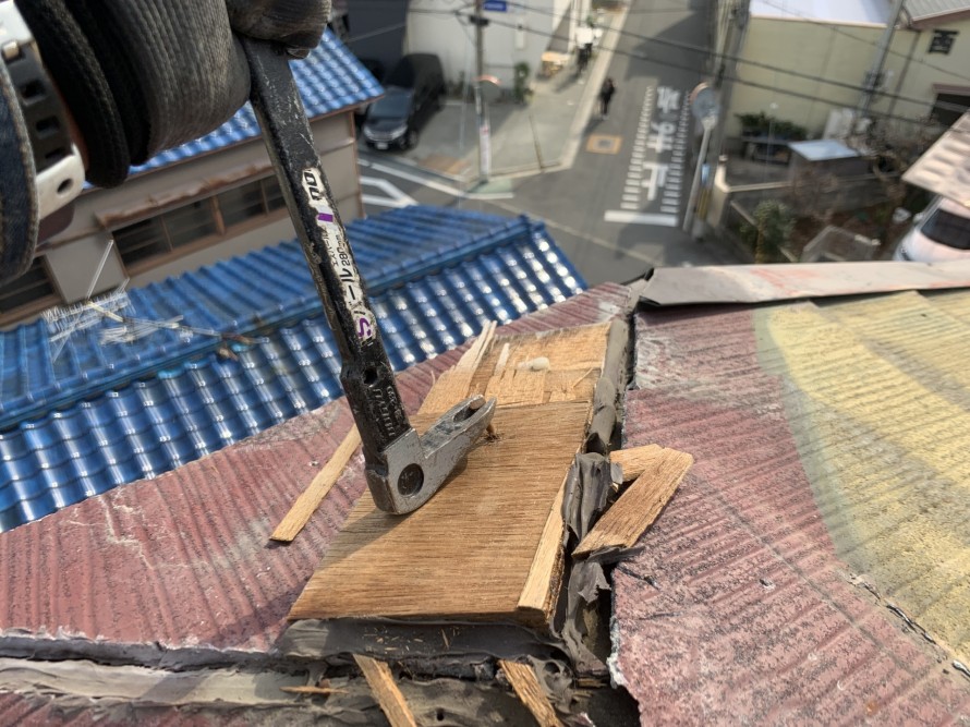 棟下地の撤去