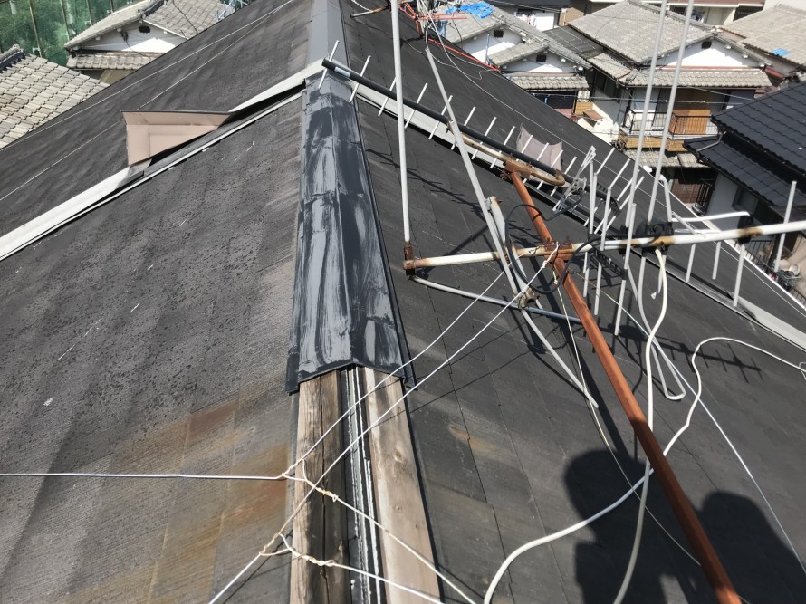 台風被害カラーベスト屋根