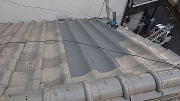 屋根修理瓦葺き直し完成