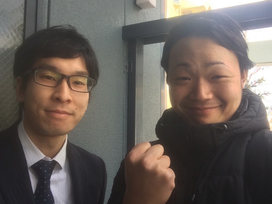 お客様と撮影