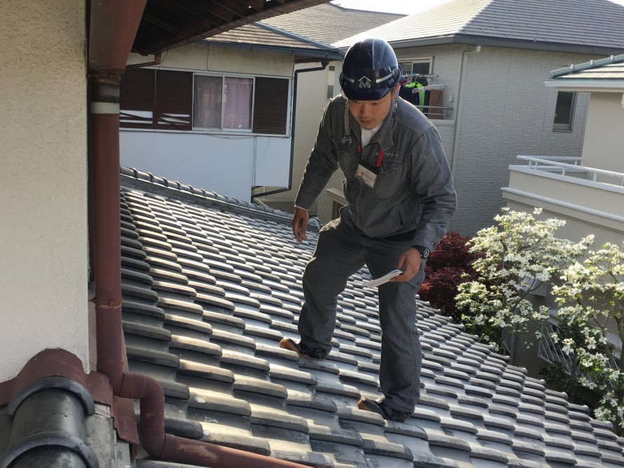 屋根の雨漏り調査