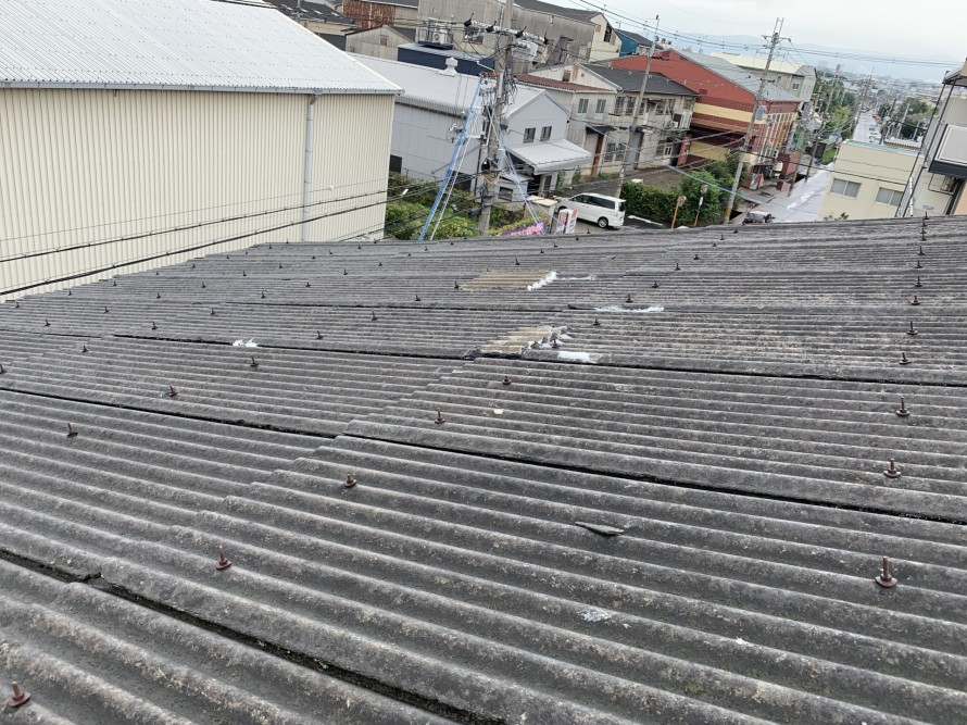 小波スレート屋根