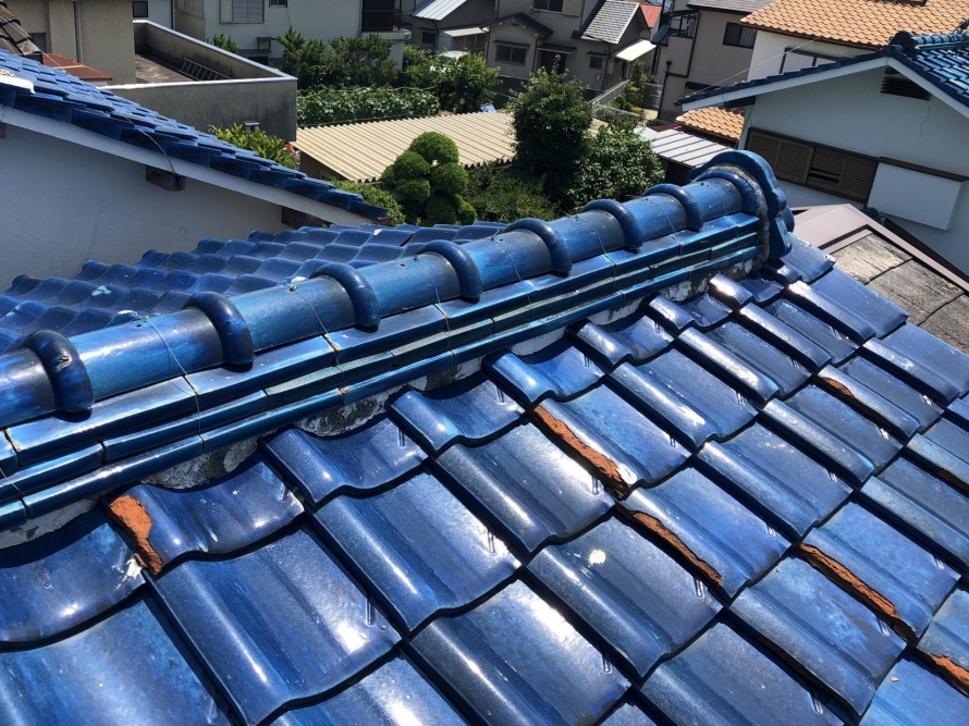 屋根葺き替え工事施工前