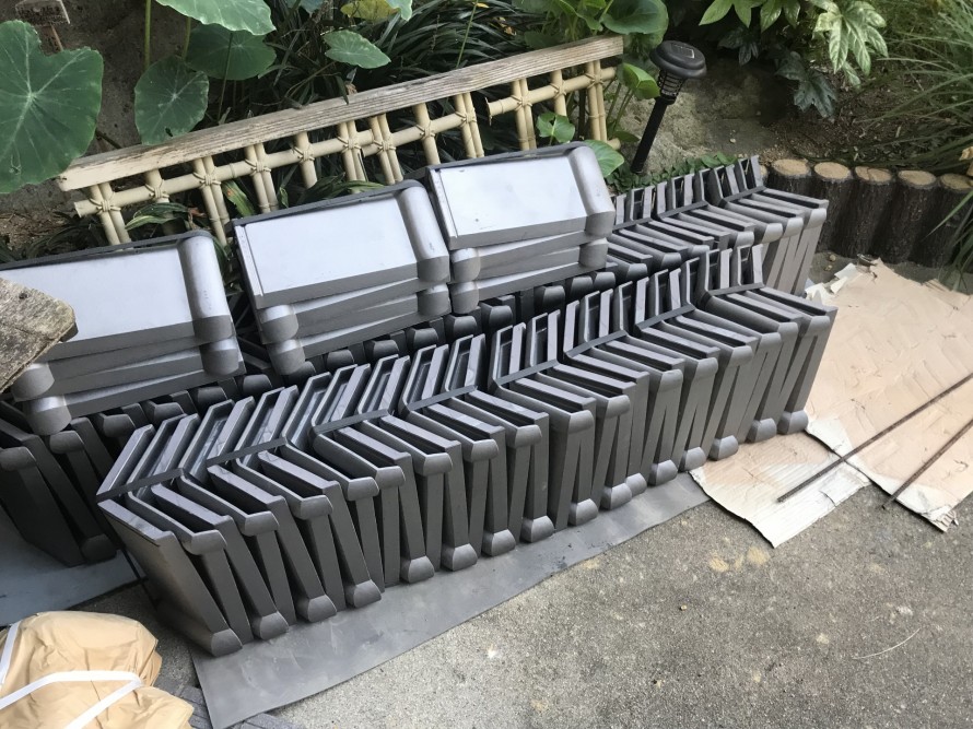 新しく胸に使用する棟瓦三角