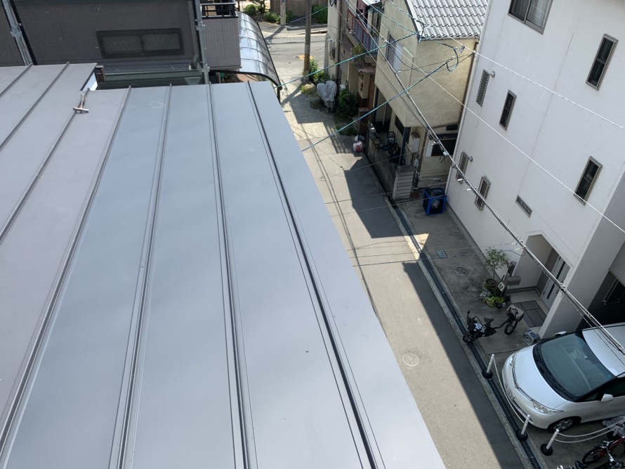 立平の部分葺き替え完成