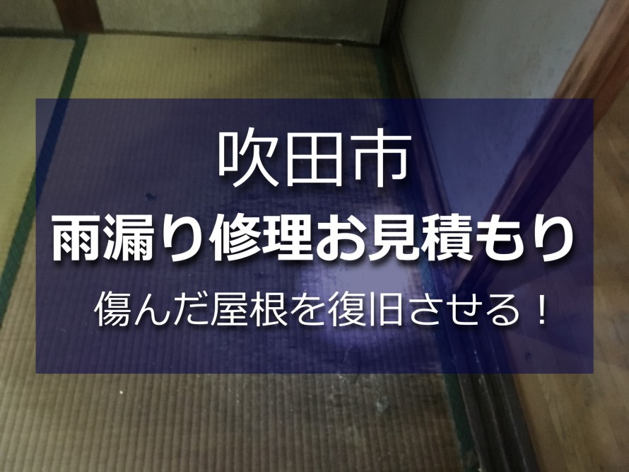 雨漏りで傷んだ畳