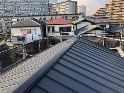 屋根葺き替え工事完成
