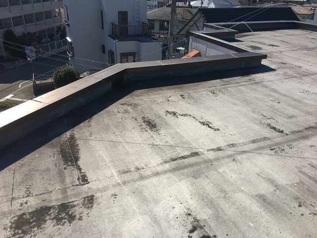 工事前の屋上防水
