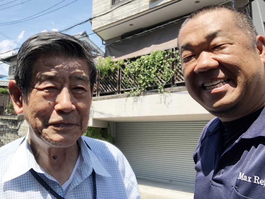 吹田市のお客様とツーショット