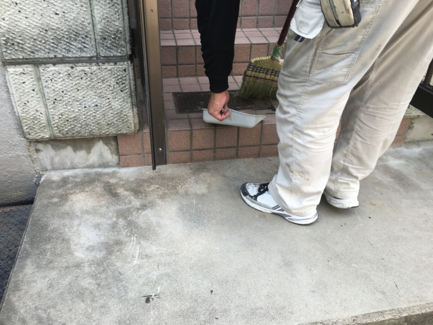 施工後は周囲を綺麗に清掃