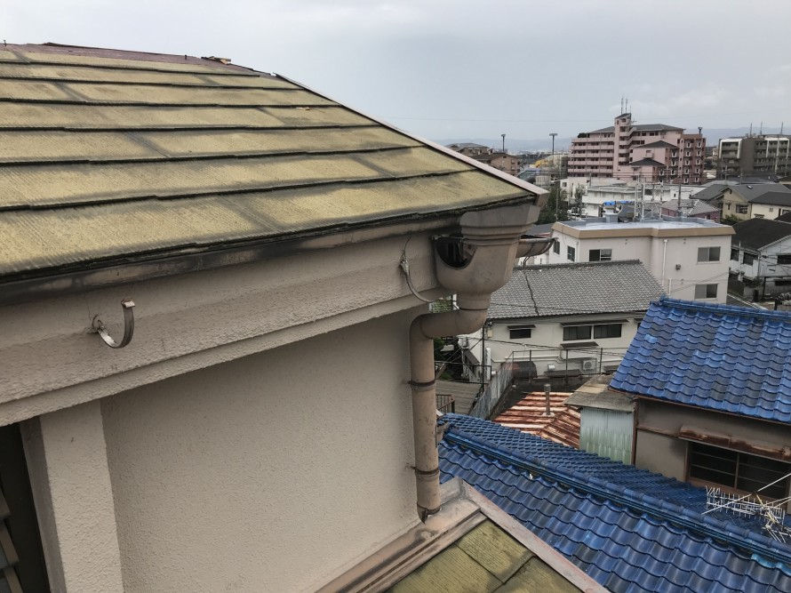 雨樋の飛散