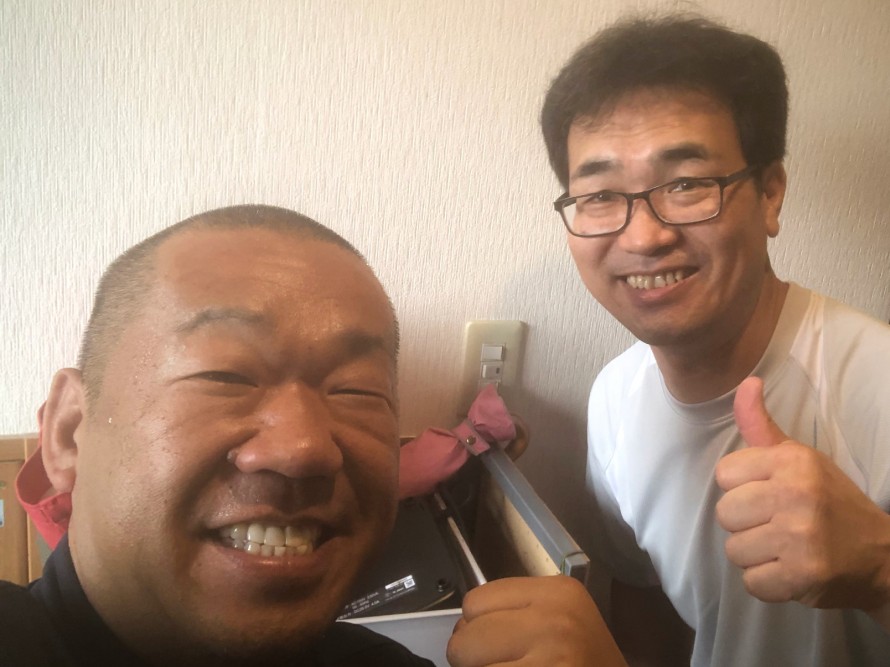 茨木市のお客様と2ショット
