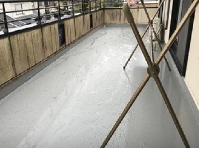 雨漏り解消したベランダ