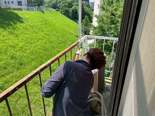 手すり塗装