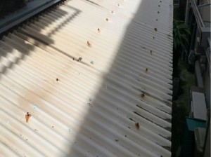 築30年の波板屋根