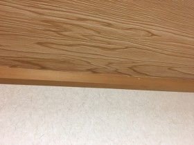 雨漏り調査時、雨漏り箇所写真